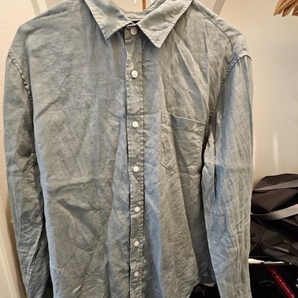 Vince Classic Fit Linen Button Up Shirts Bundle (x2) - Picture 3 of 16